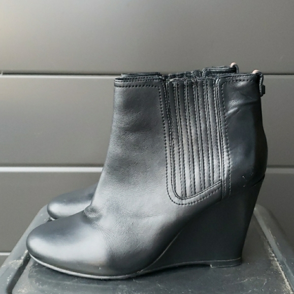 RUDSAK Shoes - rudsak black wedge  leather booties